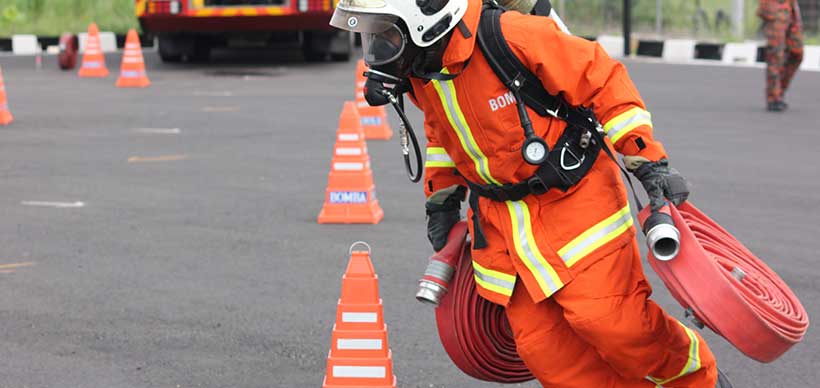 Seremban September 2018 Competence Skills Competition Firefighters Held Seremban